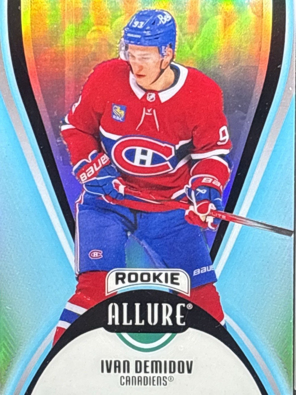 Upper Deck Allure Ivan Demidov Rookie Hockey Card Holo